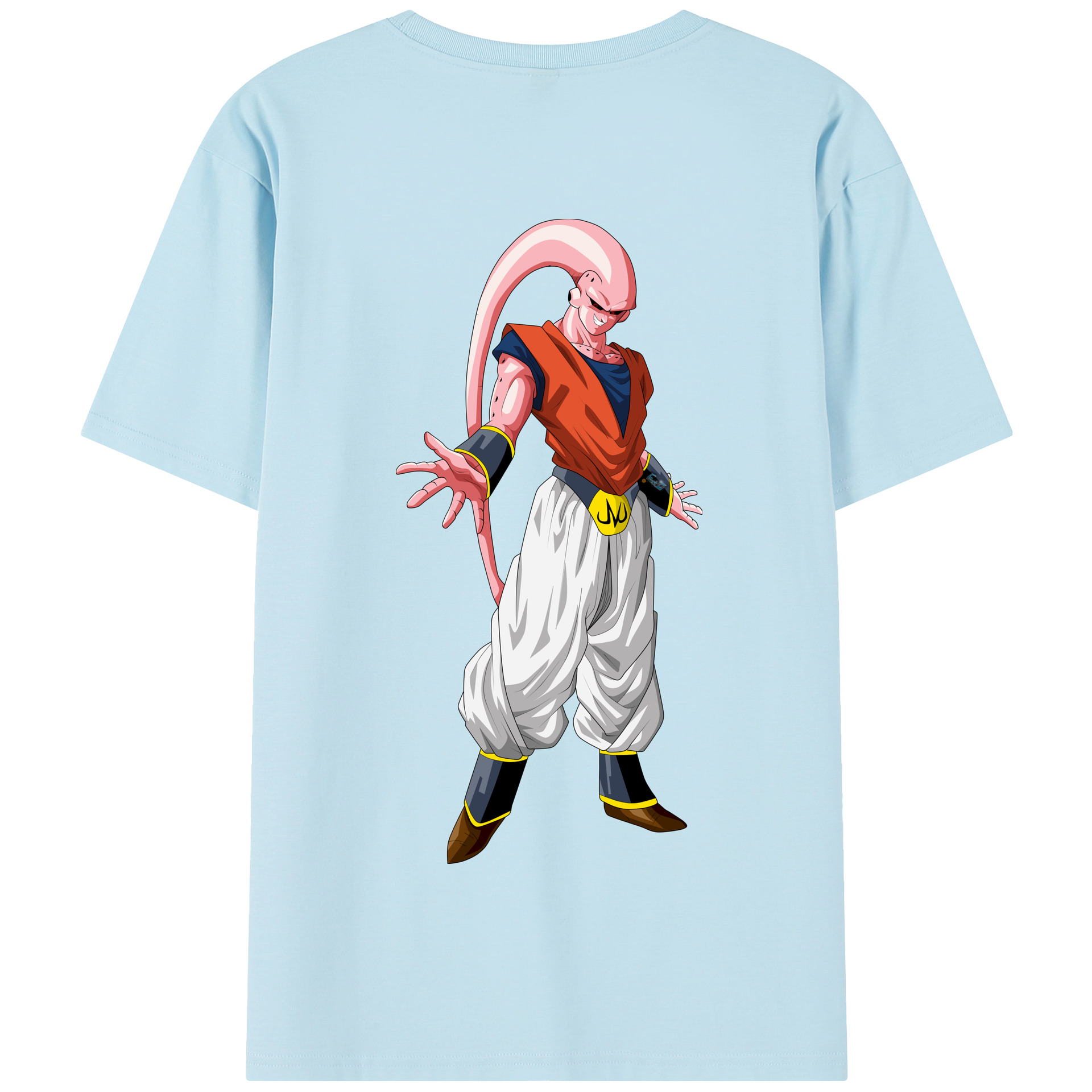 （画像用） ドラゴンボール 魔人ブウ DRAGON BALL Majin Buu 綿100％半袖Tシャツ（背面プリント）